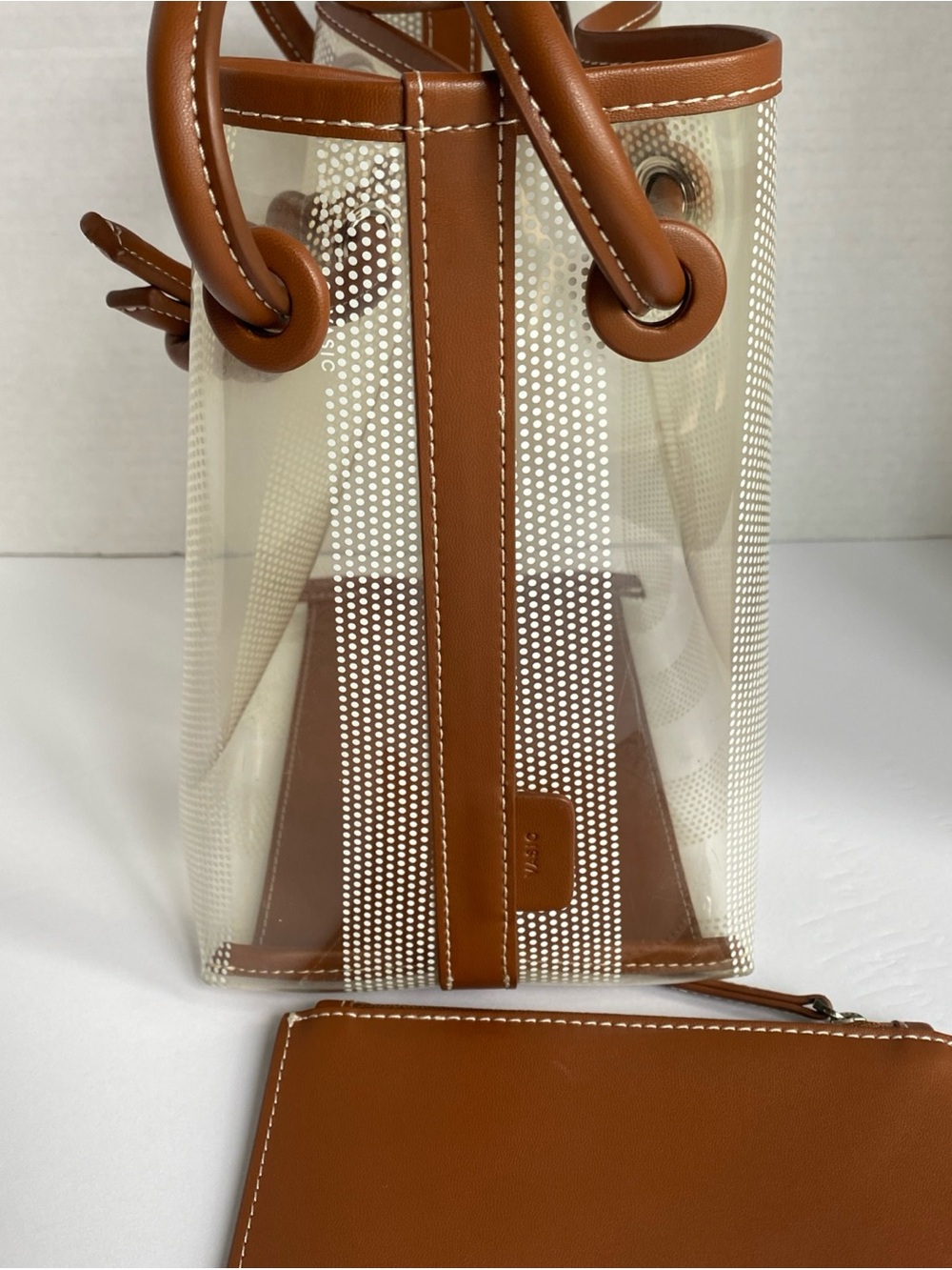 VASIC Tote Bag PVC CLR Plain with Dust bag - Picture 5 of 11